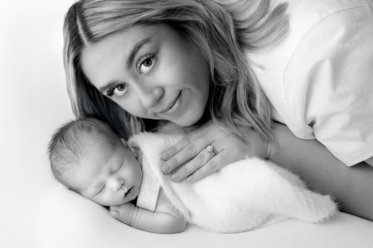 Why it’s important to be in photographs with your newborn baby. Practical advice from a Bristol newborn photographer on creating meaningful family images.